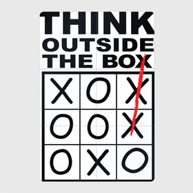 Магнитный плакат 2Х3 с принтом THINK OUTSIDE THE BOX , Полимерный материал с магнитным слоем | 6 деталей размером 9*9 см | box | braine | imagine | outside | text | think | word | воображение | думай | комфорт | крестики | надписи | настроение | нолики | текст