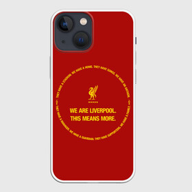 Чехол для iPhone 13 mini с принтом LIVERPOOL ,  |  | anfield | british | champion | england | football | home | liverpool | logo | sport | team | англия | ливерпуль | футбол | энфилд
