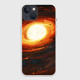 Чехол для iPhone 13 с принтом ГАЛАКТИКА   КОСМОС   СОЛНЦЕ ,  |  | space | галактика | звезды | космос | метеориты | огонь | планеты | солнечная система. | солнце