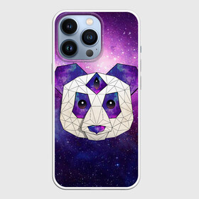 Чехол для iPhone 13 Pro с принтом КОСМО ПАНДА ,  |  | animal | bear | cosmo | geometry | night | panda | sky | stars | universe | геометрия | голова | животные | звезды | космос | медведь | мило | неон | ночь | панда