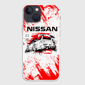 Чехол для iPhone 13 mini с принтом Nissan ,  |  | auto | drift | nissan | sport | авто | автомобили | автомобиль | автомобильные | бренд | внедорожники | дрифт | легковые | марка | спорт