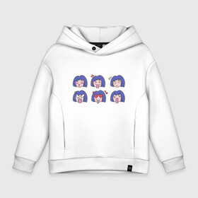 Детское худи Oversize хлопок с принтом Anime Girl Expression Faces , френч-терри — 70% хлопок, 30% полиэстер. Мягкий теплый начес внутри —100% хлопок | боковые карманы, эластичные манжеты и нижняя кромка, капюшон на магнитной кнопке | anger | chibi | japan | japanese | manga | pleasure | waifu | актёрская игра | анимешник | анимешница | гнев | злость | лица | любовь | манга | настроение | рисунок в стиле аниме | типичная девушка | удовольствие