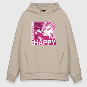 Мужское худи Oversize хлопок с принтом Happy Sad Anime Girl Kanji , френч-терри — 70% хлопок, 30% полиэстер. Мягкий теплый начес внутри —100% хлопок | боковые карманы, эластичные манжеты и нижняя кромка, капюшон на магнитной кнопке | Тематика изображения на принте: anime | chibi | cute | girls | happiness | im happy | japan | japanese | kawaii | manga | waifu | анимешник | анимешница | грусть | девочки | девушки | иероглифы | кандзи | лица | манга | настроение | рисунок в стиле аниме | счастье | типичная 