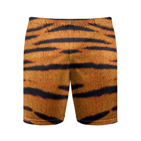 Мужские шорты спортивные с принтом Тигровый Раскрас ,  |  | animal | skin | tiger | раскрас | тигровый