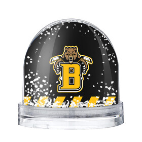 Игрушка Снежный шар с принтом BOSTON BRUINS , Пластик | Изображение внутри шара печатается на глянцевой фотобумаге с двух сторон | black | boston | bruins | hockey | ice | logo | nhl | sport | usa | бостон | брюинз | кубок | логотип | медведь | нхл | спорт | стэнли | хоккей