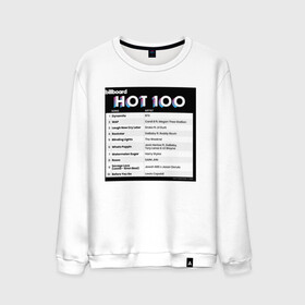 Мужской свитшот хлопок с принтом BTS DYNAMITE BILLBOARD HOT-100 , 100% хлопок |  | bbma | bts | dynamite | j hope | jimin | jin | jk | rm | suga | v | чарт топ