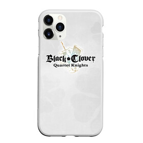 Чехол для iPhone 11 Pro матовый с принтом Чёрный клевер Quartet Knights , Силикон |  | asta | black bulls | black clover | quartet knights | yuno | акума | аниме | аста | блэк кловер | буракку куро:ба | демон | королевство клевера | король магов | лихт | магна | манга | пятилистник | черный бык | чёрный клев