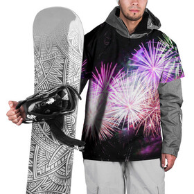 Накидка на куртку 3D с принтом Салют , 100% полиэстер |  | firework | вспышки | праздник | салют | фейерверк