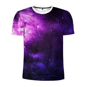 Мужская футболка 3D спортивная с принтом Холодный космос , 100% полиэстер с улучшенными характеристиками | приталенный силуэт, круглая горловина, широкие плечи, сужается к линии бедра | galaxy | space | вселенная | галактика | космос
