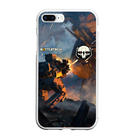 Чехол для iPhone 7Plus/8 Plus матовый с принтом Battletech warrior , Силикон | Область печати: задняя сторона чехла, без боковых панелей | battle tech | battletech | game | games | батл тех | батлтеч | игра | игры | мех | мехи | роботы