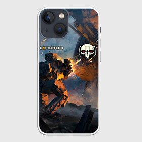 Чехол для iPhone 13 mini с принтом Battletech warrior ,  |  | Тематика изображения на принте: battle tech | battletech | game | games | батл тех | батлтеч | игра | игры | мех | мехи | роботы
