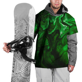Накидка на куртку 3D с принтом Кислотные разводы , 100% полиэстер |  | Тематика изображения на принте: acid | green | зеленые | кислоты | разводы