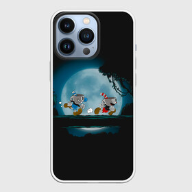 Чехол для iPhone 13 Pro с принтом Ночная прогулка ,  |  | arkade | cup head | cuphead | game | games | аркада | игра | игры | кап хэд | капхед | купа хэд | сгз руфв | сгзруфв | чашкоголовый