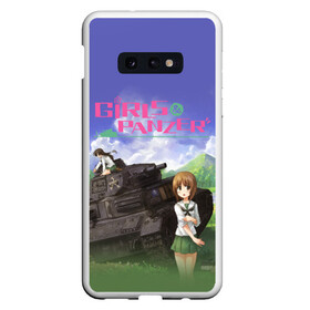 Чехол для Samsung S10E с принтом Девушки и танки Girls und Panzer (Z) , Силикон | Область печати: задняя сторона чехла, без боковых панелей | anime | girls und panzer | panzer | аниме | анцио | гарудзу андо панца | девушки и танки | куромориминэ | манго | оараи | пик чёрного леса | сандерс | спокон