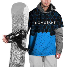Накидка на куртку 3D с принтом Biomutant - Hexagon , 100% полиэстер |  | bio | biomutant | game | games | mutant | био | биомутант | игра | игры | мутант | соты