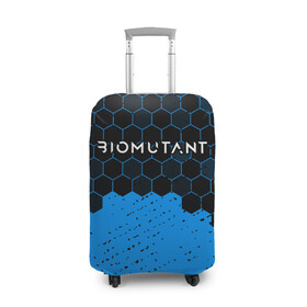 Чехол для чемодана 3D с принтом Biomutant - Hexagon , 86% полиэфир, 14% спандекс | двустороннее нанесение принта, прорези для ручек и колес | bio | biomutant | game | games | mutant | био | биомутант | игра | игры | мутант | соты
