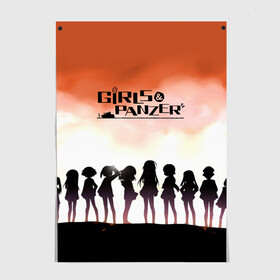 Постер с принтом Girls und Panzer Poster (Z) , 100% бумага
 | бумага, плотность 150 мг. Матовая, но за счет высокого коэффициента гладкости имеет небольшой блеск и дает на свету блики, но в отличии от глянцевой бумаги не покрыта лаком | anime | girls und panzer | panzer | аниме | анцио | гарудзу андо панца | девушки и танки | куромориминэ | манго | оараи | пик чёрного леса | сандерс | спокон