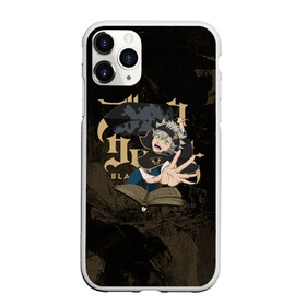 Чехол для iPhone 11 Pro матовый с принтом Аста и книга магии , Силикон |  | asta | black bulls | black clover | quartet knights | yuno | акума | аниме | аста | блэк кловер | буракку куро:ба | демон | королевство клевера | король магов | лихт | магна | манга | пятилистник | черный бык | чёрный клев