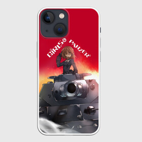 Чехол для iPhone 13 mini с принтом Girls und Panzer | Девушки и танки (z) ,  |  | anime | girls und panzer | panzer | аниме | анцио | гарудзу андо панца | девушки и танки | куромориминэ | манго | оараи | пик чёрного леса | сандерс | спокон