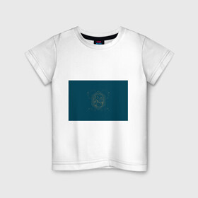 Детская футболка хлопок с принтом КОСМИЧЕСКИЙ ПЕЙЗАЖ. ЗЕМЛЯ , 100% хлопок | круглый вырез горловины, полуприлегающий силуэт, длина до линии бедер | звезды | космос | луна | небо | ночь | планета | синий | солнце | узоры | черный