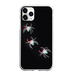 Чехол для iPhone 11 Pro матовый с принтом ПАУКИ ГЛИТЧ GLITCH SPIDERS , Силикон |  | Тематика изображения на принте: glitch | spider | tegunvteg | глитч | насекомые | паук | пауки | хэллоуин