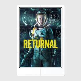 Магнитный плакат 2Х3 с принтом Returnal , Полимерный материал с магнитным слоем | 6 деталей размером 9*9 см | returnal | roguelike | астронавт | возврат | возвращение | космос | персонажи игр | селена вассос | фантастика | шутер