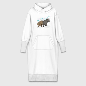 Платье удлиненное хлопок с принтом Бык или Медведь ,  |  | bulls | акции | банк | бык | инвестиции | медведь | тинькофф