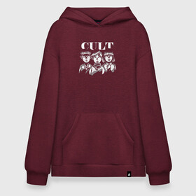 Худи SuperOversize хлопок с принтом Kid Cult Детский культ Ужасы , 70% хлопок, 30% полиэстер, мягкий начес внутри | карман-кенгуру, эластичная резинка на манжетах и по нижней кромке, двухслойный капюшон
 | devil | fear | horror | horror merch | occult | religion | ritual | satanic | satanism | демон | дети | дети кукурузы | детский культ | дьявол | культизм | оккультизм | прикол | религия | ритуал | сатана | сатанизм | секта | ужас | ужастик