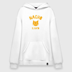 Худи SuperOversize хлопок с принтом Nacho El Gato , 70% хлопок, 30% полиэстер, мягкий начес внутри | карман-кенгуру, эластичная резинка на манжетах и по нижней кромке, двухслойный капюшон
 | animal | cat | cute | kitty | meow | друг | животные | киска | китти | кот | котенок | котик | котэ | кошечка | кошка | лев | леопард | милый | мур | мяу | пантера | питомец | рысь | тигр