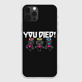 Чехол для iPhone 12 Pro с принтом You Died , силикон | область печати: задняя сторона чехла, без боковых панелей | arkade | cup head | cuphead | game | games | аркада | игра | игры | кап хэд | капхед | купа хэд | сгз руфв | сгзруфв | чашкоголовый