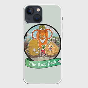 Чехол для iPhone 13 mini с принтом The Root Pack ,  |  | arkade | cup head | cuphead | game | games | аркада | игра | игры | кап хэд | капхед | купа хэд | сгз руфв | сгзруфв | чашкоголовый