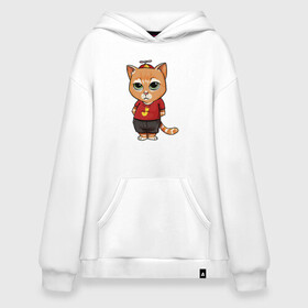 Худи SuperOversize хлопок с принтом Street cat , 70% хлопок, 30% полиэстер, мягкий начес внутри | карман-кенгуру, эластичная резинка на манжетах и по нижней кромке, двухслойный капюшон
 | animal | cat | cute | kitty | meow | друг | животные | киска | китти | кот | котенок | котик | котэ | кошечка | кошка | лев | леопард | милый | мур | мяу | пантера | питомец | рысь | тигр