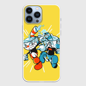 Чехол для iPhone 13 Pro Max с принтом Cuphead bros ,  |  | arkade | cup head | cuphead | game | games | аркада | игра | игры | кап хэд | капхед | купа хэд | сгз руфв | сгзруфв | чашкоголовый