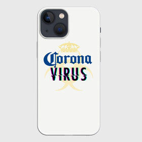Чехол для iPhone 13 mini с принтом Корона Виоус ,  |  | covid 19 | stella artua | болезнь | вирус | заболевание | карантин | ковид | корона | корона виоус | стела артуа