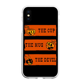 Чехол для iPhone XS Max матовый с принтом CUP MUG DEVIL , Силикон | Область печати: задняя сторона чехла, без боковых панелей | arkade | cup head | cuphead | game | games | аркада | игра | игры | кап хэд | капхед | купа хэд | сгз руфв | сгзруфв | чашкоголовый