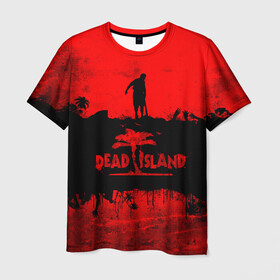 Мужская футболка 3D с принтом Island of blood , 100% полиэфир | прямой крой, круглый вырез горловины, длина до линии бедер | Тематика изображения на принте: dead island | game | games | zombi | zomby | апокалепсис | апокалипсис | вуфв шыдфтв | дэд исланд | зомби | игра | игры | мертвый остров