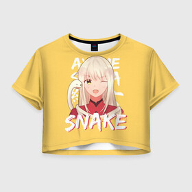 Женская футболка Crop-top 3D с принтом The Snake Ayame Sohma , 100% полиэстер | круглая горловина, длина футболки до линии талии, рукава с отворотами | akito | anime | cat | fruits basket | furuba | furuba reboot | god | honda | kyo | rat | sohma | the chinese zodiac | tohru | yuki | акито | аниме | бог | знаки зодиака | кё | китайский гороскоп | корзинка фруктов | мышь | сома | тору | фуруба | хонда | х