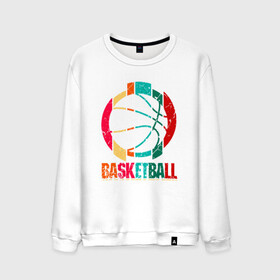 Мужской свитшот хлопок с принтом Color Basketball , 100% хлопок |  | basketball | game | mvp | nba | slamdunk | sport | streetball | баскетбол | баскетболист | игра | игрок | мяч | нба | слэмланк | спорт | стритбол | тренер | чемпион