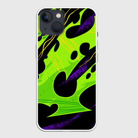 Чехол для iPhone 13 с принтом КИСЛОТНАЯ ОРГАНИКА | НЕОНОВАЯ ,  |  | geometry | hexagon | neon | texture | абстракция | геометрия | зеленый | кислота | неон | неоновый | пурпурный | текстура | фиолетовый | фон