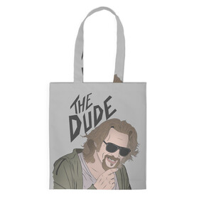 Шоппер 3D с принтом The Dude , 100% полиэстер | Плотность: 200 г/м2; Размер: 34×35 см; Высота лямок: 30 см | big lebowski | donney | dude | lebowski | the big lebowski | the dude | walter | большой лебовски | лебовски | чувак