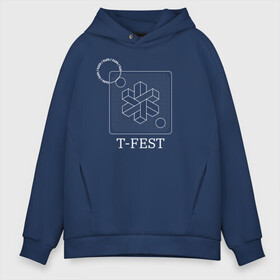 Мужское худи Oversize хлопок с принтом T-FEST 0372 , френч-терри — 70% хлопок, 30% полиэстер. Мягкий теплый начес внутри —100% хлопок | боковые карманы, эластичные манжеты и нижняя кромка, капюшон на магнитной кнопке | 0372 | t fest | рэпер | т фест | ти фест | тифест | тфест