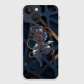 Чехол для iPhone 13 mini с принтом Ниндзя ,  |  | ninja | воин | искусство | линии | ниндзюцу | ниндзя | паутина | скрытость | шпион | япония
