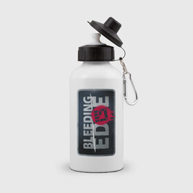 Бутылка спортивная с принтом Bleeding Edge Logo , металл | емкость — 500 мл, в комплекте две пластиковые крышки и карабин для крепления | games | microsoft | ninja theory | xbox