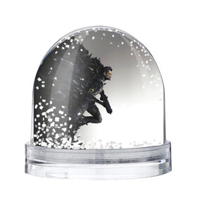 Игрушка Снежный шар с принтом Jensen Revolution , Пластик | Изображение внутри шара печатается на глянцевой фотобумаге с двух сторон | cyberpunk | deus ex | game | games | адам дженсен | будущее | деус екс | деус экс | игра | игры | киберпанк
