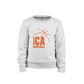 Детский свитшот хлопок с принтом California Basket , 100% хлопок | круглый вырез горловины, эластичные манжеты, пояс и воротник | basketball | game | lakers | nba | sport | streetball | баскетбол | баскетболист | игра | игрок | калифорния | мяч | нба | спорт | стритбол | тренер