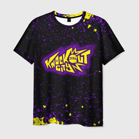 Мужская футболка 3D с принтом Knockout City, logo , 100% полиэфир | прямой крой, круглый вырез горловины, длина до линии бедер | knockout city | вышибала | игра | логотипы игр | нокаут | нокаут сити | экшн