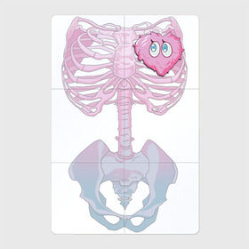 Магнитный плакат 2Х3 с принтом yumemi riamu (Риаму Юмэми) , Полимерный материал с магнитным слоем | 6 деталей размером 9*9 см | anime | yumemi riamu | аниме | девушки золушки | риаму юмэми | сердце | скелет | хэллоуин