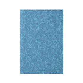 Обложка для паспорта матовая кожа с принтом Рыбки на голубом , натуральная матовая кожа | размер 19,3 х 13,7 см; прозрачные пластиковые крепления | fish | море | морские | на голубом | паттерн | рыба | рыбки | рыбы