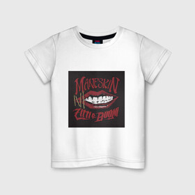 Детская футболка хлопок с принтом Maneskin , 100% хлопок | круглый вырез горловины, полуприлегающий силуэт, длина до линии бедер | eurovision | maneskin | евровидение | манескин | музыка | рок