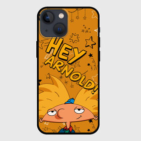 Чехол для iPhone 13 mini с принтом Эй, Арнольд ,  |  | hey arnold | nickelodeon | арнольд | арнольд шортмэн | звезды | мультсериал | школьные приключения | эй